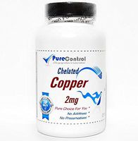 Chelated Copper 2mg // 100 Capsules // Pure // by PureControl Supplements