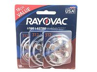 Rayovac Hearing Aid Batteries, Size 312 (18)