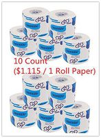 Mlide Unscented Bath Soft Toilet Paper 3-Ply Recycled Toilet Paper, Bath Tissue,100% Recycled Paper(10 Count)