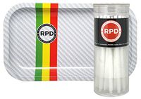 Bundle - 2 Items - 50 JWare King Size Cones with Rolling Paper Depot Rolling Tray (Frost Racer)