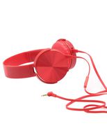ARTSHOW, Headset, Headphone with Microphone 3.5mm Interface, Foldable Headphone, Bass On-Ear, Wired Stereo, Compatible for iPhone and Android Smartphones, Desktop Computer and Laptop [ARTSHOW] (Red)