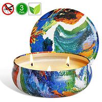 Tobeape Citronella Candles, Natural Scented Soy Wax Candle, Portable Travel Tin Candle for Stress Relief- Indoor and Outdoor