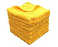 Grade Microfiber All-Purpose Superior Microfiber Towels! Soft, Plush & Durable - Ideal for Screens, Laptops, Windows, Mirrors, Gym, Workout and More! (24 Pack) (16x16, Gold)