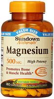 Sundown Naturals Magnesium 500 Mg Caplets Value Size, 180 Count by Sundown