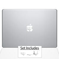 The Decal Guru Beach Babes MacBook Decal Vinyl Sticker - 12" MacBook - Silver (0216-MAC-12M-S)