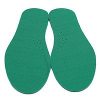 TraveT Ultra Thin Breathable Leather Insole Absorb Sweat Deodorize Replacement Sole Insoles,Green Bottom Apricot Noodles 37-38,Size 2