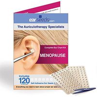 Menopause Ear Seed Kit- 120 Vaccaria Ear Seeds, Stainless Steel Tweezer