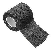 ajzdnzvr 5cmx5m Non woven Self-Adhesive Elastic Bandage, Self-Adhesive Cohesive Sports Tape for Wrist Ankle Sprains, Vet Tape Vet Wrap, 1 Packs (Black)
