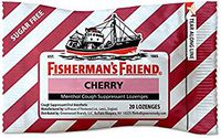 FISHERMAN'S FRIEND, Loz, Ff, Cherry, Sugar Free, Pack of 24, Size 20 CT