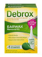Debrox Earwax Removal Kit, Includes 0.5 oz Earwax Removal Drops and Ear Syringe Bulb