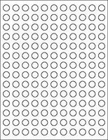 108 Blank Round White Essential Oil Top (Cap) Stickers, 1/2" Labels .5" Grand Parfums Indispensible Tool for Aromatherapy