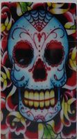 Eclipse CANDY SKULL Cigarette case. Holds 100s size. Holds 1 pack of Cigarettes. Flip to open.