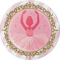 Creative Converting 322224 96 Count Sturdy Style Dinner/Large Paper Plates, Twinkle Toes
