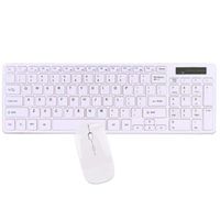 2.4GHz 95-Key Wireless Ultra Low Profile Spill Resistant Multimedia Keyboard & Optical Mouse Kit (White) consumer electronics