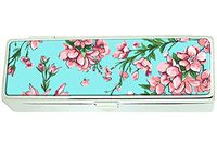 Branches and flowers sakura Custom Lipstick Box Frame Rectangle Velvet Cosmetic Lipstick Case Makeup Box Jewelry Box