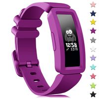 findway Compatible with Fitbit Ace 2 Bands for Kids 6+, Soft Silicone Bracelet Accessories Sport Strap Boys Girls Wristbands Compatible for Fitbit Inspire HR & Ace 2