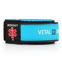 QRepublik Medical & Allergy Alert ID Bracelet | The Wrist ID and Web-Enabled Multilingual Emergency Contact Alert System - Fits Adults & Kids