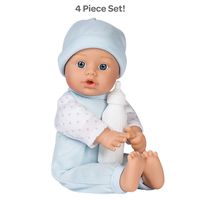 Adora Sweet Baby Boy "Peanut", 11-inch Baby Doll, 100% Machine Washable, Comes with Baby Bottle, for Toddlers Age 1+