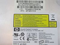 HP 493990-001 DVD+/-RW and CD-RW SuperMulti double-layer combination optical drive - SATA interface, 12.7mm tray load - Includes bezel