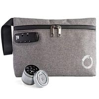 Smell Proof Bag with Alloy Grinder-These Smell Proof Bags are Great for herb Odor, can be Used as a Smell Proof Container or to Box up All Smelly Scent of Your stash in The Smell Proof case