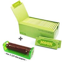 60 booklets Moon Pure Hemp Cigarette Tobacco Rolling Papers 2400 Leaves with Roller 77 * 45mm