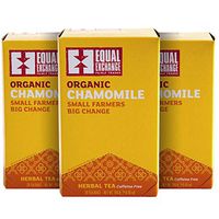 Equal Exchange Organic Caffeine Free Chamomile Tea,  20-Count (Pack of 3)