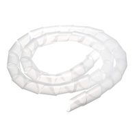 uxcell 26mm Flexible Spiral Tube Cable Wire Wrap Computer Manage Cord 1.5M Length Transparent