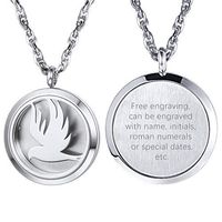 PROSTEEL Personalized Customize Flying Bird,Diffuser Necklace,Locket,Aromatherapy Necklace,Stainless Steel Essential Oil Diffuser,Essential Oil Necklace,Womens Jewelry,Valentines Christmas Day