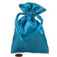 Turquoise Satin Pouch 4" X 6" | Quantity: 30