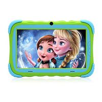 Kids Tablet - Android Tablet PC with 7 inch IPS Eye Protection Display 1GB+16GB WiFi Camera and Bluetooth Kids-Proof Children Tablets (Green)