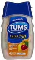 Tums Extra Strength Antacid Assorted Flavors - 48 Chewable Tablets