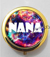 BlackKey Nana Pattern 3-Compartment Decorative Pocket Gift Box Case Organizer for Pill, Color 2 -707