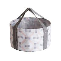 AI® Foldable Portable Water Basin Travel Foot Bag Tourist Footbath with Easy Carry Handle Small Laundry Tub Wash Washbasin to Carry Out 27 * 16cm