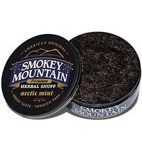 Smokey Mountain Herbal Snuff - Arctic Mint - 1-Can - Nicotine-Free and Tobacco-Free