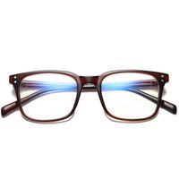 Sulens Blue Light Blocking Glasses Blocking UV Headache Anti Eye Fatigue Square Eyeglasses Frame Glasses Unisex Brown