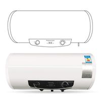 50L/13 Gallon 110V Electric Instant Hot Water Heater Tank 110v Hot Water Tank Hot Water Heater For Household Shower USA Shipping FAST