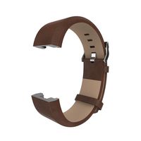 Newest Genuine Leather With Watch Buckle Design Replacement Watch Bands Wristband Bracelet Strap for Fitbit Charge 2 (No Tracker) (Brownness, 6 - 8.3 Inches wrist)