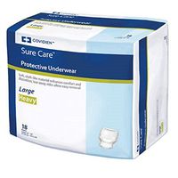 SureCare Protective Underwear HEAVY Absorbency Size Large Case/72 (4 bags of 18) by SureCare