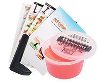 TheraPutty Standard Exercise Putty Red 1 LB + Puttycise L-Bar TheraPutty Exercise Tool + Manual Bundle