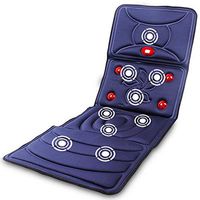 LPY-Multifunctional Massage Mattress Heating Can Be Timed Cervical + Neck + Back + Thigh + Calf Body Massage to Relieve Body Pain ?Blue?