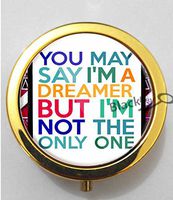 BlackKey You May Say I'm A Dreamer 3-Compartment Decorative Pocket Gift Box Case Organizer for Pill, Color 2-60