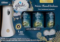 Glade Warm Flannel Embrace Sandalwood, 3 Refills and 1 Automatic Spray Unit