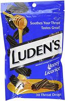 Ludens Hny Licorice Drops Size 30ct Ludens Hny Licorice Drops 30ct