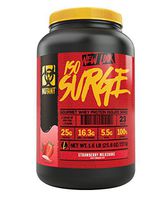 Mutant ISO Surge Whey Protein Powder Acts FAST to Help Recover, Build Muscle, Bulk and Strength, Uses Only High Quality Ingredients, 1.6 lb - Strawberry Milkshake