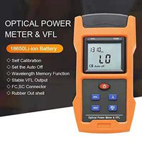 D YEDEMC Portable Optical Fiber Power Meter (-50dBm~+26dBm) Built-in Visual Fault Locator with SC FC Adapter for CCTV CATV Engineering Maintenance