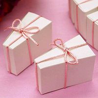 Tableclothsfactory Cake Slice Favor Box-100pc
