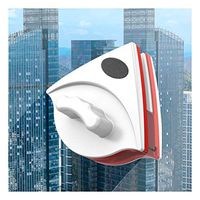 Double Side Magnetic Window Cleaner, Magnetic Double Window Glass Wiper Glider Washing Brush Equipment Cleaning Brush Wiper Tools for High-Rise and Car Glazed Windows Thickness 15-24mm