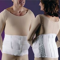 Unisex EZ-Fit Pendulous Lumbosacral 2-Pull Side-Lace Back Support Corset 577 (XXL)
