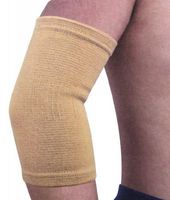 Owfeel 1 Pair Knitting Elastic Elbow Support Sleeve Brace Fleshtone
