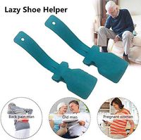 Lazy Shoes Helper for Easy to Wear Shoes, Portable Shoe Lifting Helper for Men, Women and Kids, Sock Slider Handled Shoe Horn for Seniors, Elderly, Disabled - Feet Slide into Shoes (1pc, Blue)
